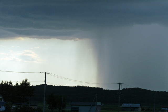 夕立の逆目がわかる写真